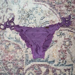 Luli Fama size small purple cheeky ruched bottom size small